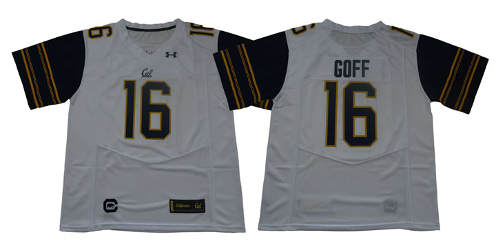 California Golden Bears 16 Jared Goff White College Football Jersey,We sell and wholesale California Golden Bears 16 Jared Goff White College Football Jersey on line form chian!